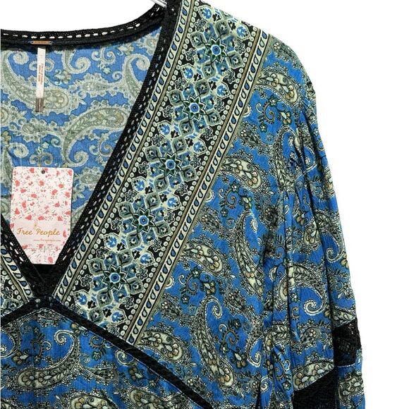 FREE PEOPLE Luna Scarf Print Tunic Size Small - Picture 4 of 8